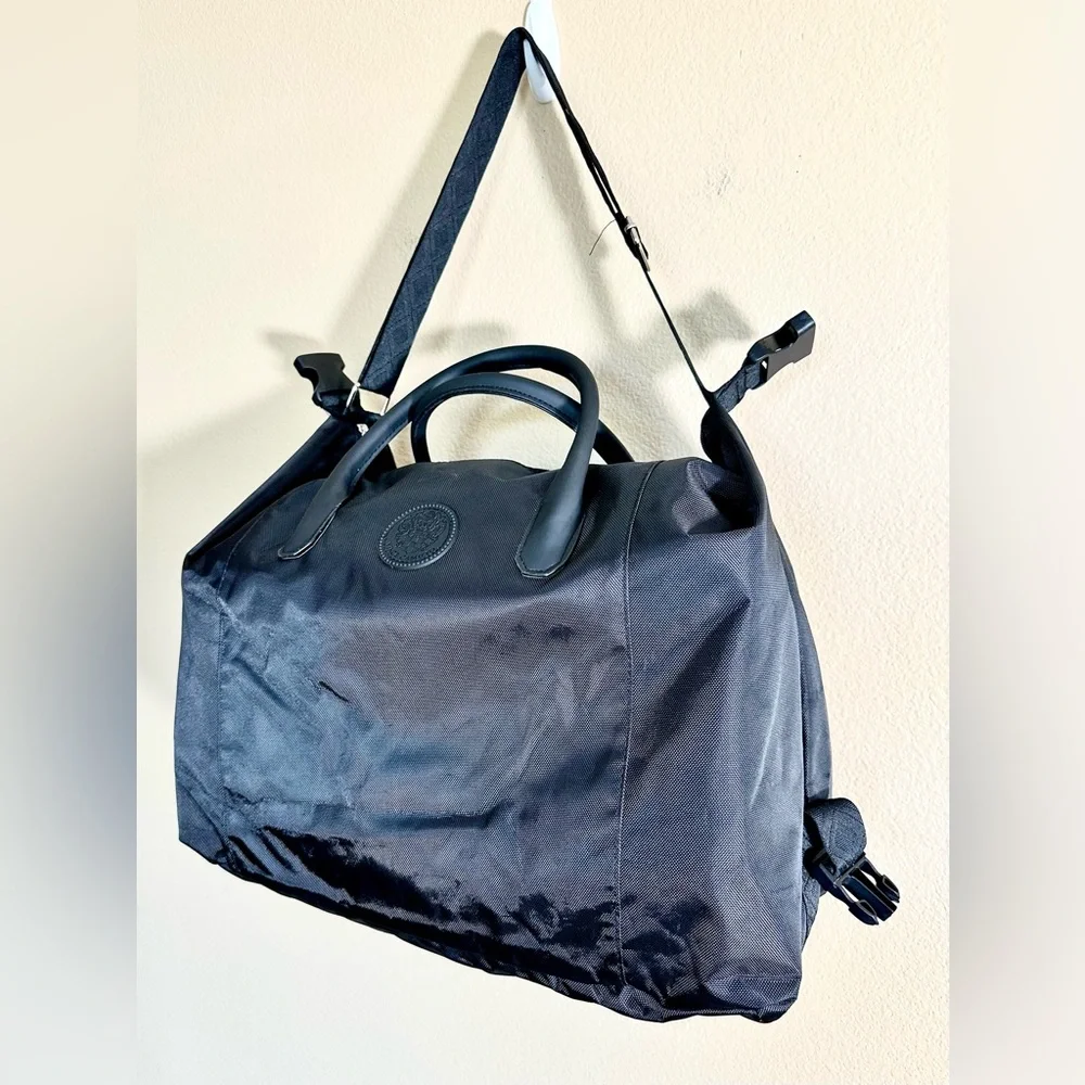 Vince Camuto Elegant Black Weekender Duffel Unisex Bag